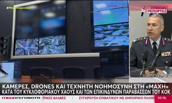Κάμερες, drones και τεχνητή νοημοσύνη στη «μάχη» κατά του κυκλοφοριακού χάους και των επικίνδυνων παραβάσεων του KOK