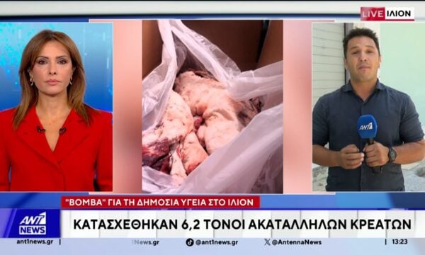 Κατασχέθηκαν 6,2 τόνοι ακατάλληλων κρεάτων στην Αττική, βρέθηκε παράνομο εργοστάσιο στο Ίλιον