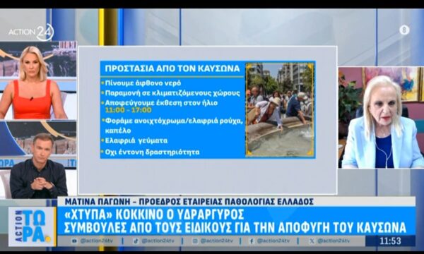 Καύσωνας: Οι χρήσιμες συμβουλές για την κατάλληλη προστασία από την Ματίνα Παγώνη