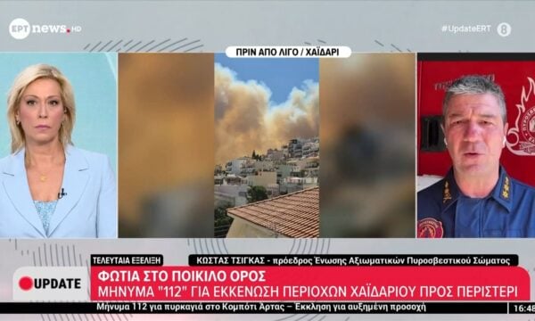 Κώστας Τσίγκας, πρ. Αξιωματικών ΠΣ για Ποικίλο Όρος: Επιχειρούν τα εναέρια μέσα