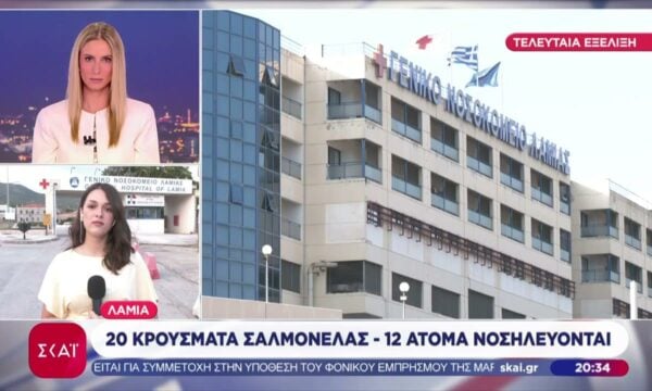 Λαμία: 20 κρούσματα σαλμονέλας – 12 άτομα νοσηλεύονται