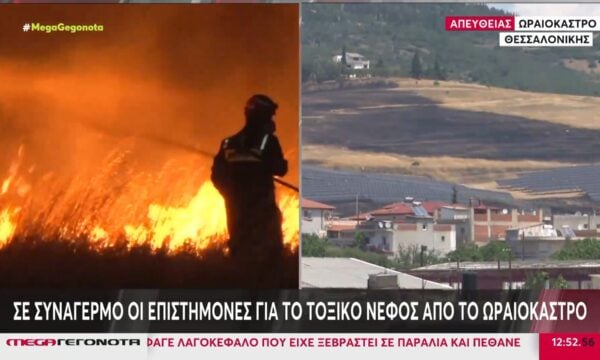 Μέχρι την Αθήνα έφτασε το τοξικό νέφος από το Ωραιόκαστρο – Σε επιφυλακή οι επιστήμονες