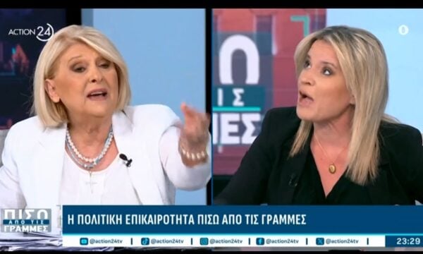 Μεγάλη αντιπαράθεση ανάμεσα σε Μ. Αντωνοπούλόυ και Σ. Βούλτεψη στο “Πίσω από τις Γραμμές”.