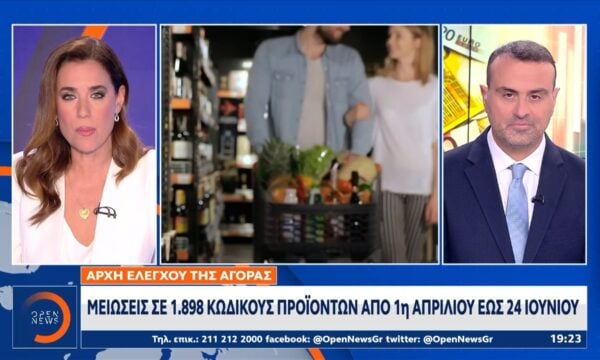 Μειώσεις σε 1.989 κωδικούς προϊόντων απο 1η Απριλίου εώς 24 Ιουνίου