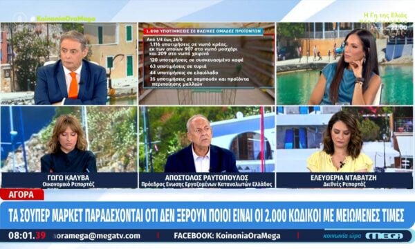 Μειώσεις σε βασικά προϊόντα από αρχές Σεπτεμβρίου – Τέλος στο «πλαφόν», συμφωνία για διατήρηση τιμών το καλοκαίρι