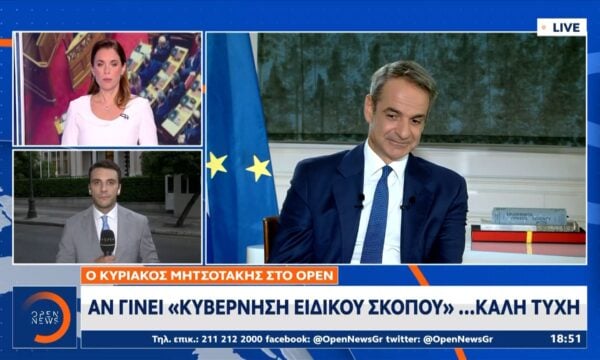 Μητσοτάκης στο OPEN: «Οι εκλογές δεν θα γίνουν το φθινόπωρο»