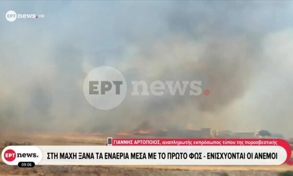 Ο αναπληρωτής εκπρόσωπος Τύπου της Πυροσβεστικής Γιάννης Αρτοποιός στο ΕΡΤnews