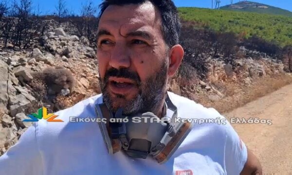 Ο αντιδήμαρχος Δ.Ε. Πλαταιών Παναγιώτης Νίκας για τη φωτιά στον Άγιο Βασίλειο Βοιωτίας