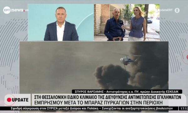 Ο αντιστράτηγος ε.α ΠΥ Σπύρος Βαρσάμης στο ΕΡΤnews