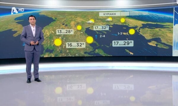 Ο καιρός την Κυριακή 26/07