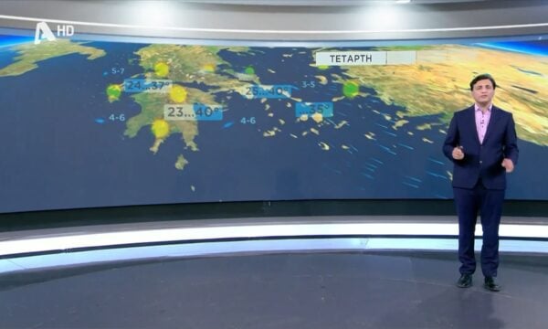 Ο καιρός την Τετάρτη (22/07)
