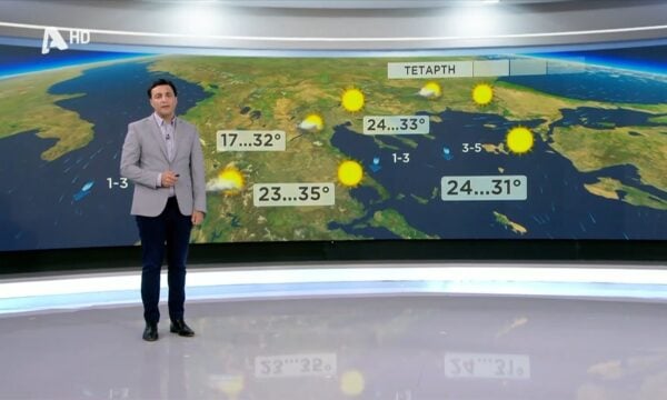O καιρός την Τετάρτη (29/07)