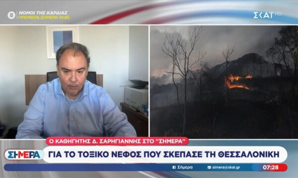 Ο καθηγητής Δ. Σαρηγιάννης για το τοξικό νέφος που σκέπασε τη Θεσσαλονίκη