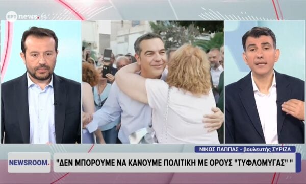 Ο βουλευτής του ΣΥΡΙΖΑ Νίκος Παππάς στο ΕΡΤnews