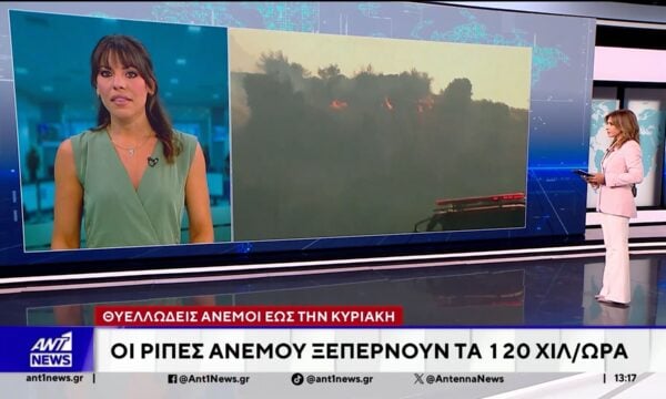 Οι θυελλώδεις άνεμοι δυσχεραίνουν τις προσπάθειες των πυροσβεστών
