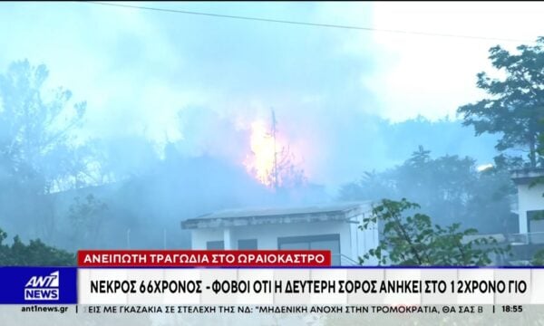 Οικογενειακή τραγωδία από την φωτιά στη Λητή Θεσσαλονίκης