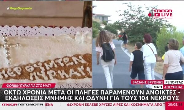 Οκτώ χρόνια από την τραγωδία στο Μάτι: Σοκαριστικές μαρτυρίες και εκδηλώσεις μνήμης για τους 104 νεκρούς