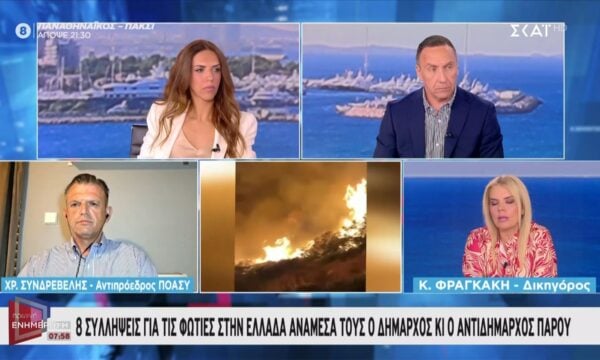 Πάρος | 8 συλλήψεις για τις φωτιές, ανάμεσά του ο Δήμαρχος και ο Αντιδήμαρχος