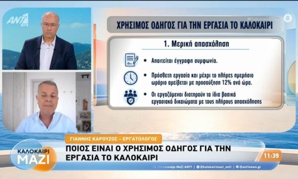 Ποιός είναι ο χρήσιμος οδηγός για την εργασία το καλοκαίρι – Καλοκαίρι Μαζί – 22/07/2026