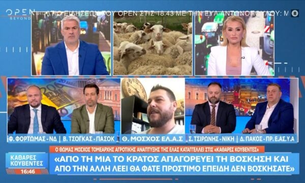 Πολιτική αντιπαράθεση Φόρτωμα, Τσόγκα, Μόσχου, Τσιρώνη και Πάκου