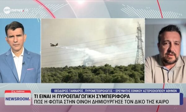 Πώς η φωτιά στην Οινόη δημιούργησε τον δικό της καιρό