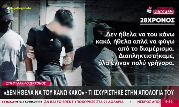 Προφυλακίστηκε ο 28χρονος κατηγορούμενος για τη δολοφονία του Σταύρου Γεωργίου – Τι ισχυρίστηκε στην απολογία του