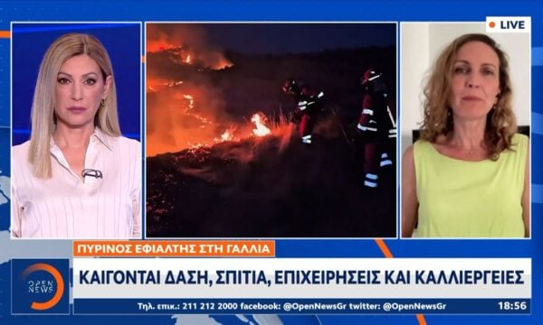 Πύρινος εφιάλτης στην Γαλλία – Καίγονται δάση,σπίτια και επιχειρήσεις