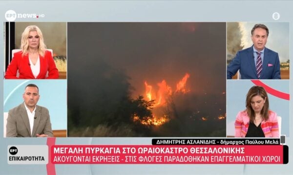 Πυρκαγιά στο Ωραιόκαστρο: Δραματική έκκληση από τον Δημήτρη Ασλανίδη, δημάρχου Παύλου Μελά