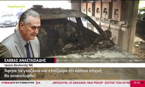 Σ. Αναστασιάδης για εμπρησμό: «Υπάρχουν κάμερες, φαίνεται ένα πρόσωπο που μπήκε από το δάσος»