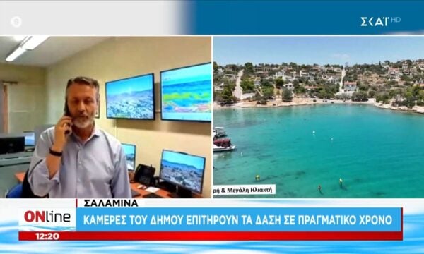 Σαλαμίνα: Κάμερες του Δήμου επιτηρούν τα δάση σε πραγματικό χρόνο