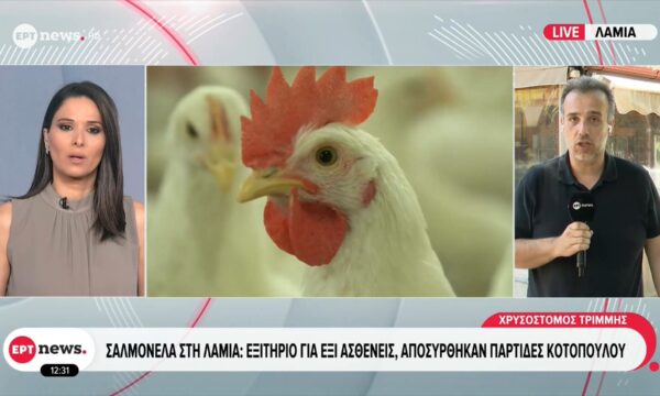 Σαλμονέλα στη Λαμία: Εξιτήριο για έξι ασθενείς, αποσύρθηκαν παρτίδες κοτόπουλου