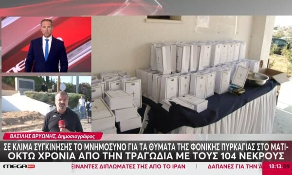 Σε κλίμα βαθιάς συγκίνησης το μνημόσυνο για τα θύματα στο Μάτι – Τρισάγιο στο μνημείο των θυμάτων