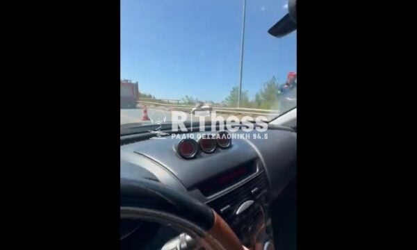 Σοβαρό τροχαίο με μηχανή στον Περιφερειακό Θεσσαλονίκης
