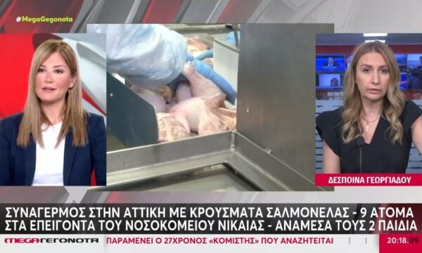 Συναγερμός στην Αττική με κρούσματα σαλμονέλας: Εννέα άτομα στα επείγοντα του Νοσοκομείου Νίκαιας