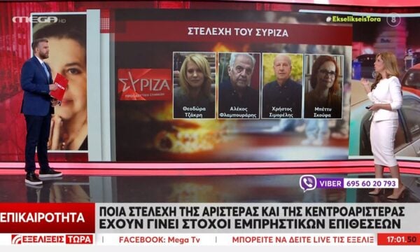 Τα στελέχη της Αριστεράς και την Κεντροαριστεράς που έχουν γίνει στόχοι εμπρηστικών επιθέσεων
