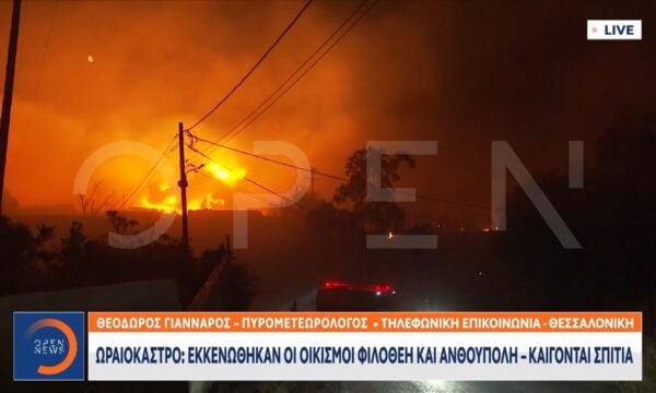 Θ. Γιάνναρος (πυρομετεωρολόγος): «Πιστεύω ότι μέχρι το πρωί θα έχει οριοθετηθεί η πυρκαγιά – Φαίνεται να καίει λιγότερο έντονα»