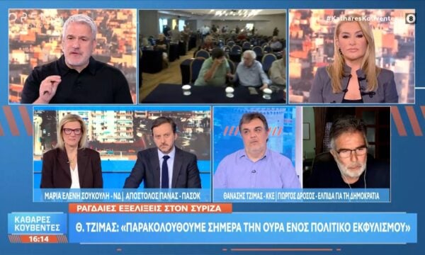 Θ.Τζίμας: «Παρακολουθούμε σήμερα την ουρά ενός πολιτικό εκφυλισμού»