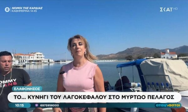 Το…κυνήγι του λαγοκέφαλου στο Μυρτώο Πέλαγος