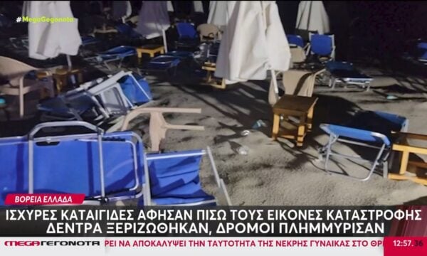 Βόρεια Ελλάδα: Ισχυρές καταιγίδες άφησαν πίσω τους εικόνες καταστροφής