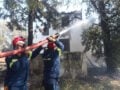 Φωτιά στην Καβάλα: Στην Ελευθερούπολη κοντά στην Εγνατία Οδό