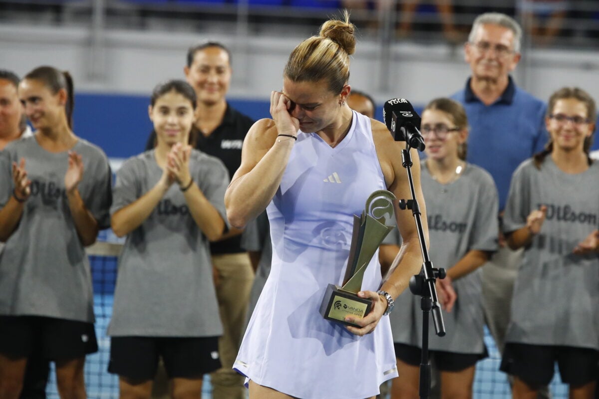 Μαρία Σάκκαρη δάκρυσε στον τελικό του Athens Open: «Αγάπη μου σε ευχαριστώ» είπε στον Κωνσταντίνο Μητσοτάκη