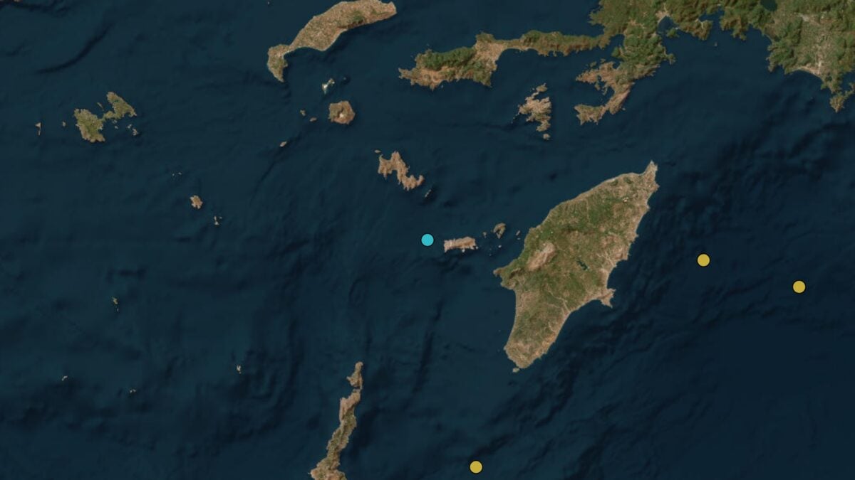 Σεισμός στην Χάλκη μεγέθους 3,6 Ρίχτερ