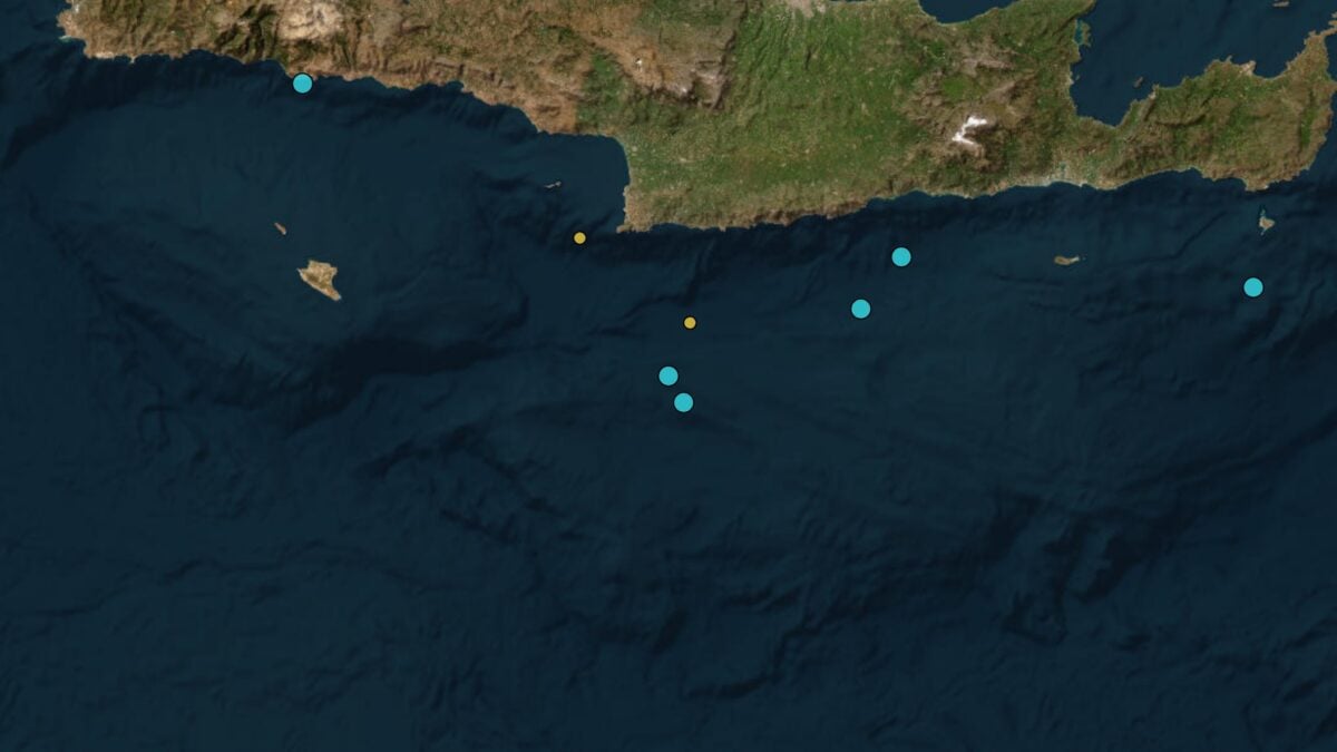 Σεισμός στους Καλούς Λιμένες Ηρακλείου μεγέθους 3,6 Ρίχτερ