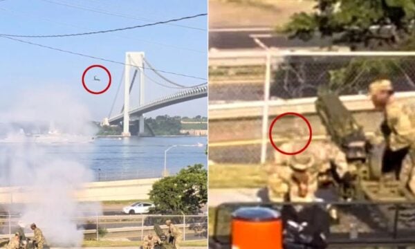 Βίντεο: Σκίουρος τρόμαξε από κανονιοβολισμό στο Μπρούκλιν και έπεσε πάνω σε στρατιώτη – Πτώση από ύψος δεκάδων μέτρων