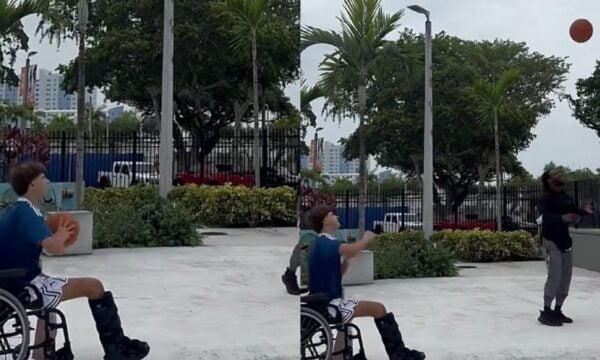 Σταύρος Φλώρος: Παίζει μπάσκετ με αναπηρικό αμαξίδιο 3 μήνες μετά τον ακρωτηριασμό του και συγκινεί (Βίντεο)