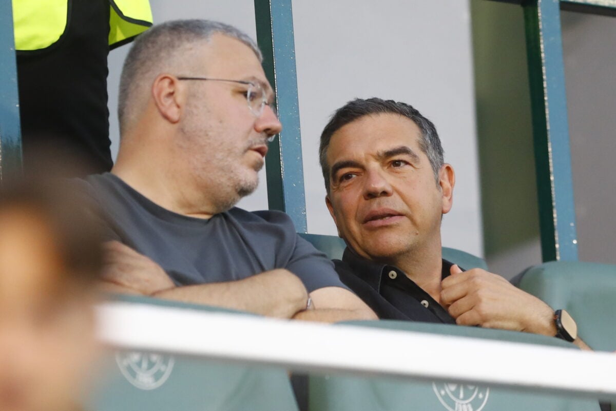 Αλέξης Τσίπρας στη Λεωφόρο για το φιλικό του Παναθηναϊκού με την Γκρασχόπερς