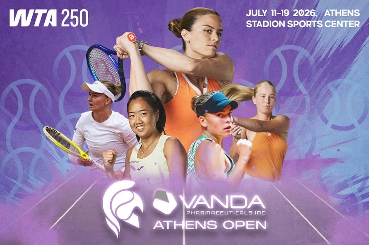 Vanda Pharmaceuticals Athens Open WTA 250: Η πρεμιέρα το Σάββατο με την κλήρωση του κυρίως ταμπλό