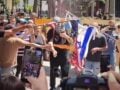 Βενεζουέλα: Διαδηλωτές έκαψαν σημαίες των ΗΠΑ και του Ισραήλ στο Καράκας