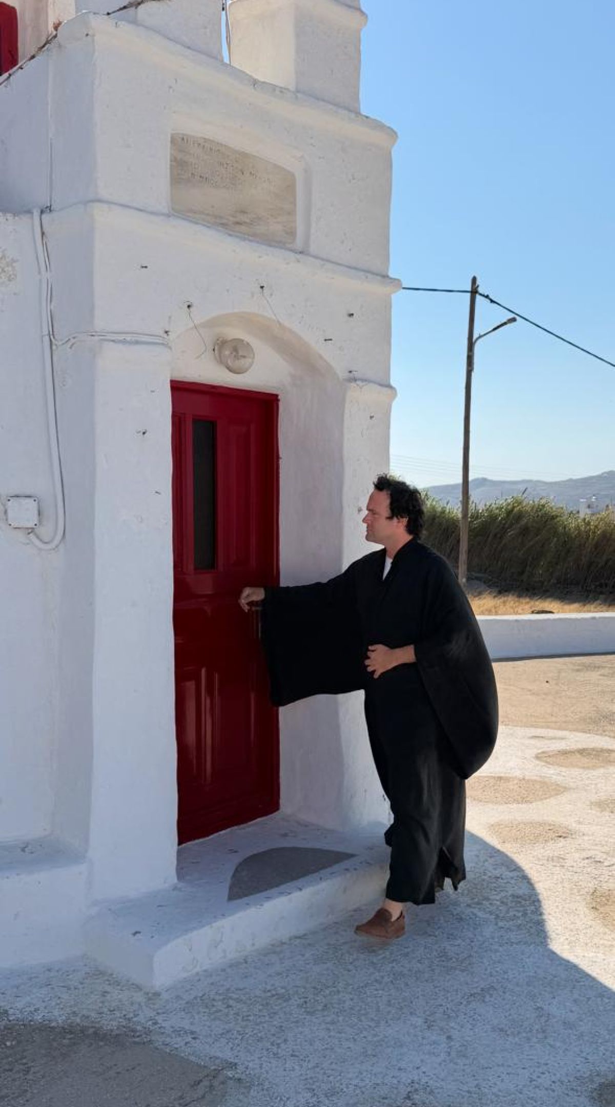 O Ανδρέας Καραγιάννης σε μοναστήρι
