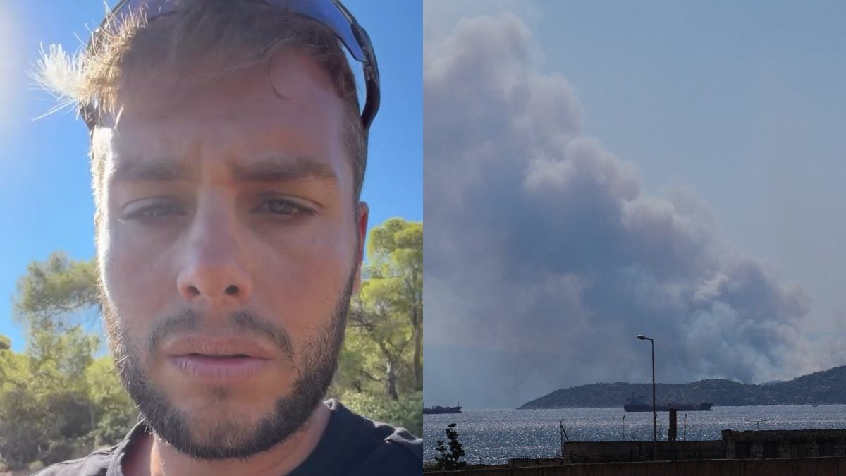 Σαλαμίνα: Ο Αλέξανδρος Κοψιάλης για τη φωτιά – «Μην πάτε στο βουνό, κατεβείτε στη θάλασσα»